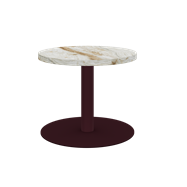 Burgundy Halo Side Table